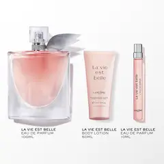 LANCOME - Set de perfume Mujer Incluye : La Vie Est Belle EDP 100 ml, Body Lotion 50 ml, La Vie Est Belle EDP 10 ml