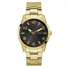 GUESS - Reloj Hombre Monte. Reloj Acero Inoxidable Dorado GW0804G3
