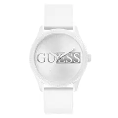 GUESS - Reloj Hombre Reputation. Reloj Silicona Blanco GW0780G1