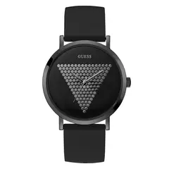GUESS - Reloj Hombre Imprint. Reloj Silicona Negro W1161G2