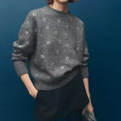 MANGO - Saco Mujer con Taches