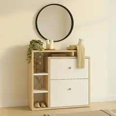 DKO DESIGN - Mueble Organizador Zapatero 10 Pares 90 x 25 x 80 cm