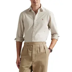 POLO - Camisa Hombre Manga Larga De Algodón