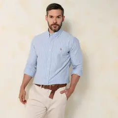 POLO RALPH LAUREN - Camisa Hombre Cuadros Manga Larga De Algodón