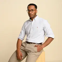 POLO RALPH LAUREN - Camisa Hombre de Rayas Manga larga de Algodón