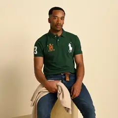POLO RALPH LAUREN - Camiseta polo Hombre con Estampado Slim de Algodón