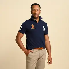 POLO RALPH LAUREN - Camiseta polo Hombre con Estampado Slim de Algodón