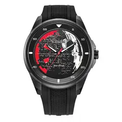 CITIZEN - Reloj Hombre Star Wars. Reloj Silicona Negro AW1606-06W