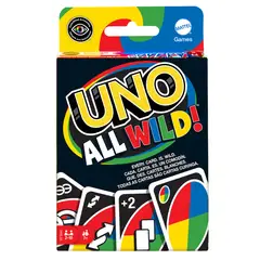 MATTEL - Juego de mesa UNO: Juego de Cartas All Wild