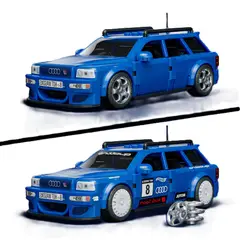 HOT WHEELS - Juguete Armable Hot Wheels: Brick Shop Speed '94 Audi Avant RS2
