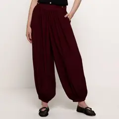 BASEMENT - Pantalón Balloon Mujer Tiro alto