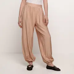 BASEMENT - Pantalón Balloon Mujer Tiro alto