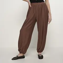 BASEMENT - Pantalón Balloon Mujer Tiro alto