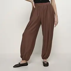 BASEMENT - Pantalón Balloon Mujer Tiro alto