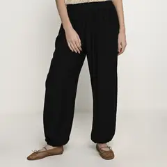 BASEMENT - Pantalón Balloon Mujer Tiro alto