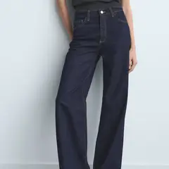 MANGO - Jean Wide leg Mujer Tiro alto