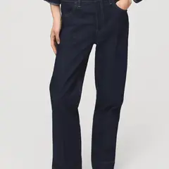 MANGO - Jean Recto Mujer Tiro medio