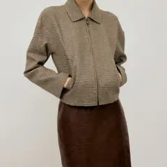 MANGO - Chaqueta Mujer Cuadros Acrílico