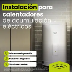 HACEB - Servicio de instalación Calentador de acumulación eléctricos