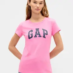 GAP - Camiseta Mujer con Estampado Manga corta de Algodón