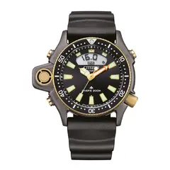 CITIZEN - Reloj Hombre Aqualand -Quartz. Reloj Policarbonato Negro JP2008-06E