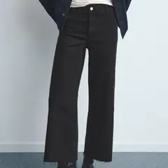 MANGO - Jean Recto Mujer Tiro alto