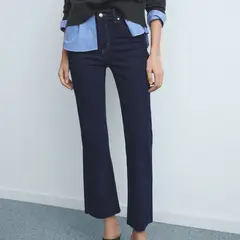 MANGO - Jean Flare Mujer Tiro medio