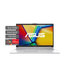 ASUS - Portátil Vivobook Go 15 | Ryzen 5 | LPDDR5 8GB| 1TB SSD de almacenamiento | Windows 11 |15.6 Pulgadas |E1504FA-BQ2600W | Computador portátil