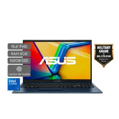 ASUS - Portátil Vivobook 15 |Intel Core 5 | DDR5 8GB| 512 GB SSD de almacenamiento | Windows 11 |15.6 Pulgadas |X1504VA-BQ4178W | Computador portátil