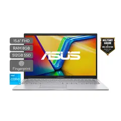 ASUS - Portátil Vivobook 15 |Intel Core i3 | DDR4 8GB| 512 GB SSD de almacenamiento | Windows 11 |15.6 Pulgadas |X1504VA-BQ3901W | Computador portátil