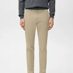 MANGO - Pantalón Chino Hombre Slim