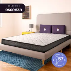 ESSENZA - Colchón Sencillo Firme Espuma ROLLÚ 100 cm X 190 cm