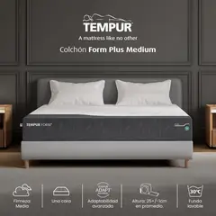 TEMPUR - Colchón Form Plus Medium Doble 140x190 cm