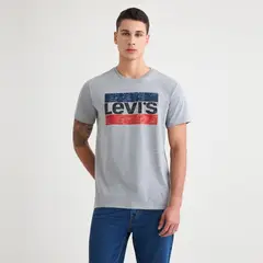 LEVIS - Camiseta Hombre con Estampado Slim de Algodón