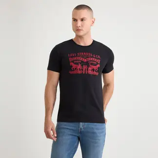 LEVIS - Camiseta Hombre con Estampado Slim de Algodón