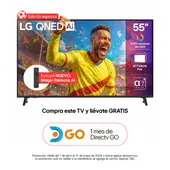 LG - Televisor | | 55 pulgadas | 4K Ultra HD QNED | con IA Magic Remote | 55QNED73ASA