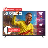 LG - Televisor | | 75 pulgadas | 4K Ultra HD QNED | con IA Magic Remote | 75QNED73ASC
