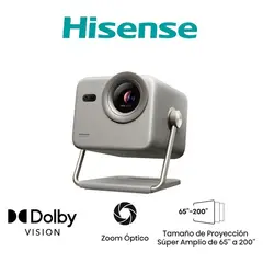 HISENSE - Mini Proyector Láser portátil | M2 Pro 4K | TriChroma 1300 ANSI Lúmenes
