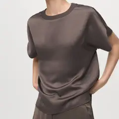 MANGO - Blusa Mujer Manga corta
