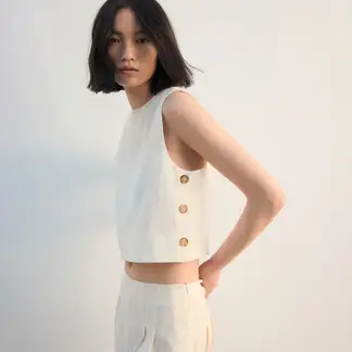 MANGO - Top Mujer Sin mangas