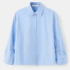 MANGO - Blusa Mujer de Rayas Manga larga