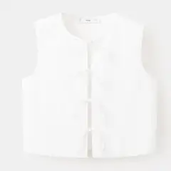 MANGO - Chaleco Mujer Bordado