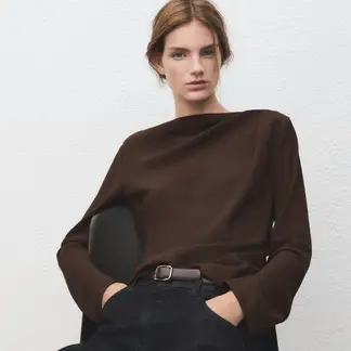 MANGO - Blusa Mujer Manga larga