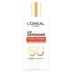 LOREAL PARIS - Bloqueador UV DEFENDER FLUIDO MEDIA 40G EXP Crema 40 gr