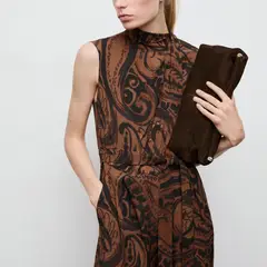 MANGO - Vestido Mujer Largo Casual con Estampado