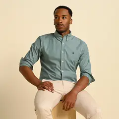 POLO RALPH LAUREN - Camisa Hombre de Rayas Manga larga de Algodón