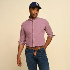 POLO RALPH LAUREN - Camisa Hombre de Cuadros Manga larga de Algodón