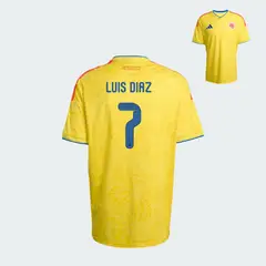 ADIDAS - Camiseta de Futbol Selección Colombia Mundial 2026 Dorsal Luis Diaz
