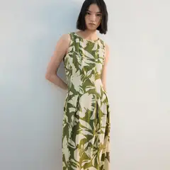 MANGO - Vestido Mujer Medio Casual con Estampado