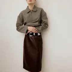 MANGO - Falda Midi Mujer